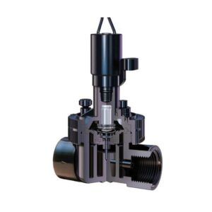 Elektrozawór EZ-FLO + GZ 1" z regulacją przepływu 9V - obrazek 2