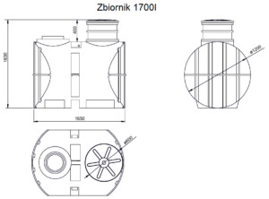 Zbiornik podziemny na wodę deszczową i ścieki EcoLine II - obrazek 2