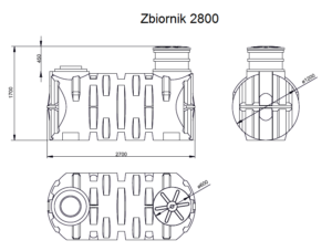 Zbiornik podziemny na wodę deszczową i ścieki EcoLine II - obrazek 4