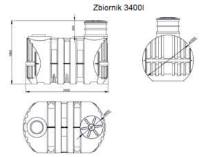 Zbiornik podziemny na wodę deszczową i ścieki EcoLine II - obrazek 5