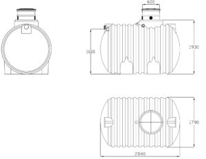 Zbiornik podziemny na wodę deszczową i ścieki EcoLine II - obrazek 7