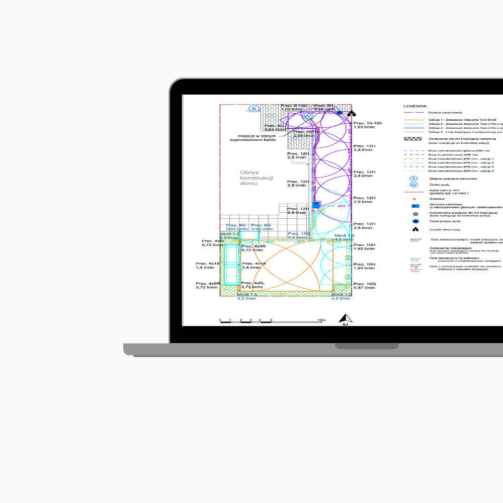 Projektowanie systemow nawadniania Blue Garden
