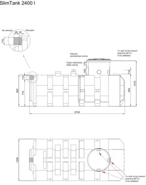 Zbiornik podziemny na wodę deszczową i ścieki SlimTank - obrazek 2
