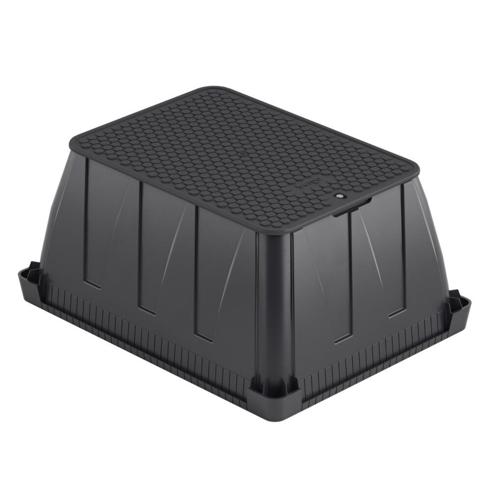 Skrzynka zaworowa prostokątna Jumbo BERGO Black