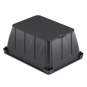 Skrzynka zaworowa prostokątna Jumbo BERGO Black