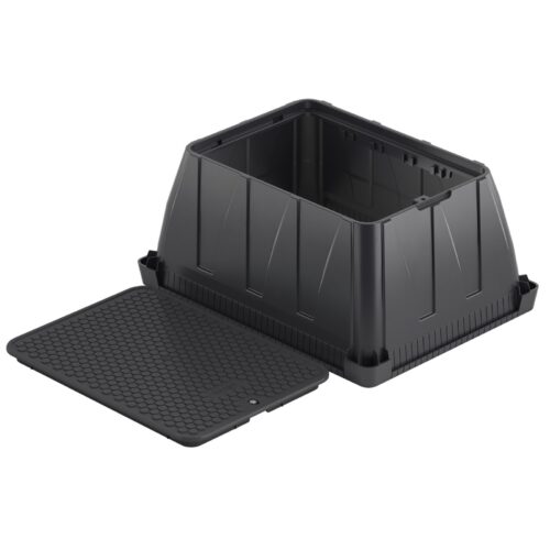 Skrzynka zaworowa prostokątna Jumbo BERGO Black