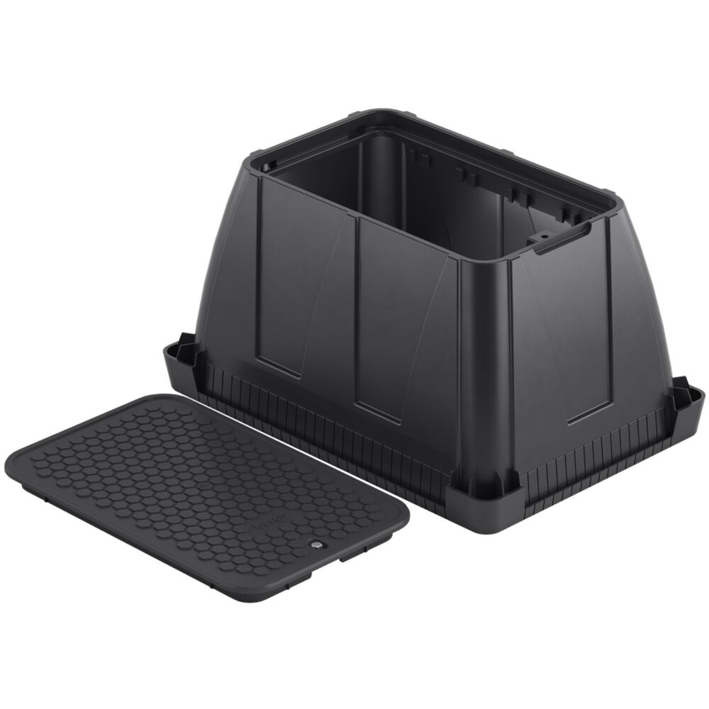 Skrzynka zaworowa prostokątna Standard BERGO Black