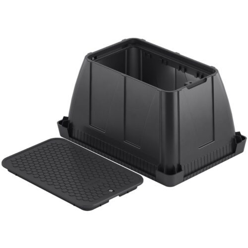 Skrzynka zaworowa prostokątna Standard BERGO Black