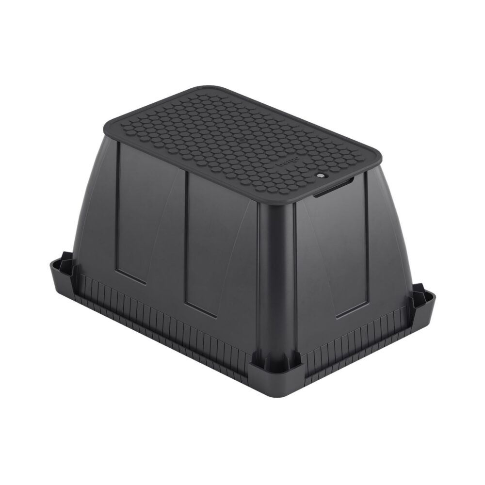 Skrzynka zaworowa prostokątna Standard BERGO Black