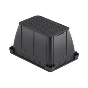 Skrzynka zaworowa prostokątna Standard BERGO Black