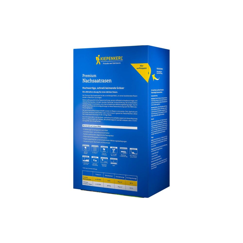 Kiepenkerl Profi-Line Premium mieszanka traw do dosiewu i regeneracji trawnika 2 kg